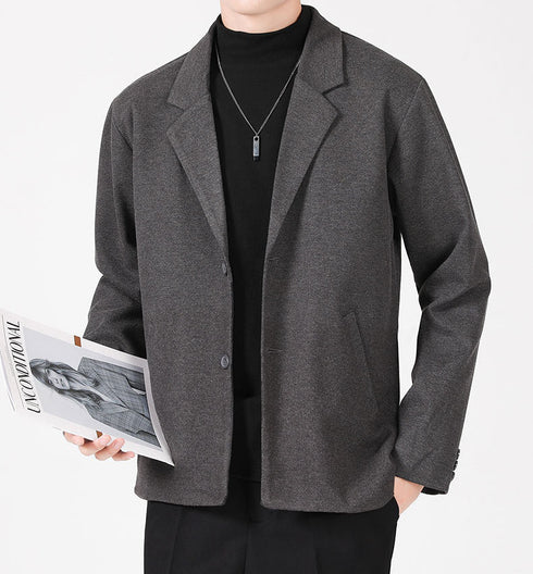 Fall Men's Casual Work Wear Plus Size Suit Jacket